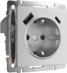 Розетка Встраиваемые механизмы серебряный матовый W1171765