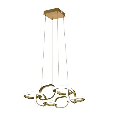 Люстра потолочная LED 52W, пульт ДУ PLC-7047-8-P