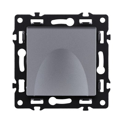 Розетка штепсельная SCHUKO 16A/250 В с крышкой, серый Kollinger Asthetik AS-015GY