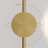 Бра Elektrostandard 40154/LED латунь 3000K