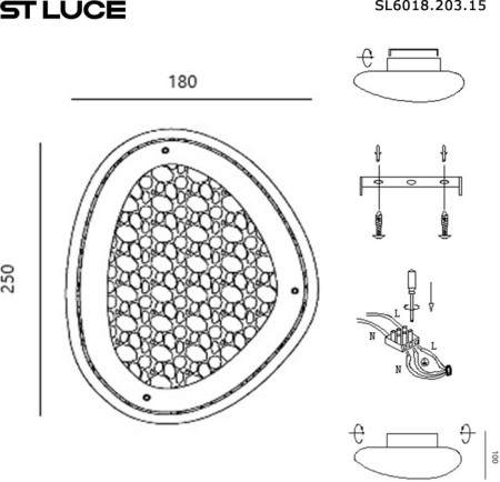 Настенный светильник Enigma SL6018.203.15
