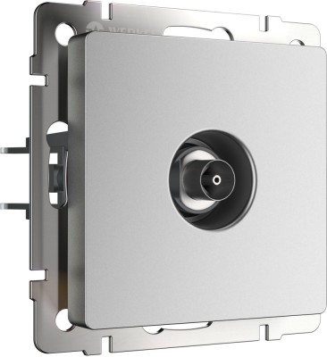 Розетка Встраиваемые механизмы серебряный матовый W1183065
