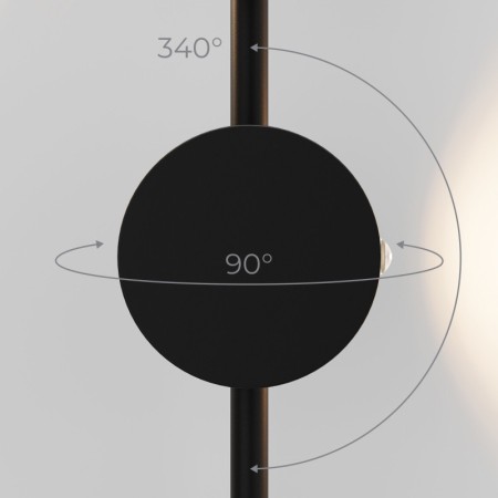 Бра Elektrostandard 40154/LED черный 3000K