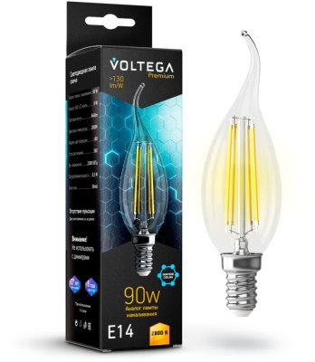 Лампочка светодиодная Candle wind 9W Graphene 7132