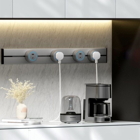 Трековая система розеток Arte Milano 399731TS/USB-Type-C Gold