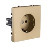 Розетка штепсельная SCHUKO 16A/250 В, золотой Kollinger Eclipse EC-014GD