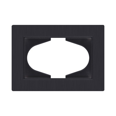 Рамка для двойной розетки, черный матовый Kollinger Eleganz Plex EP120BM