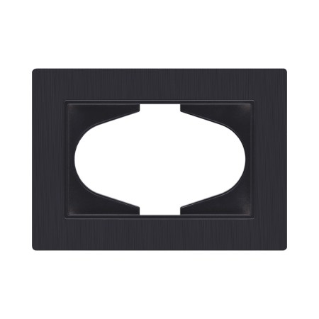 Рамка для двойной розетки, черный матовый Kollinger Eleganz Plex EP120BM