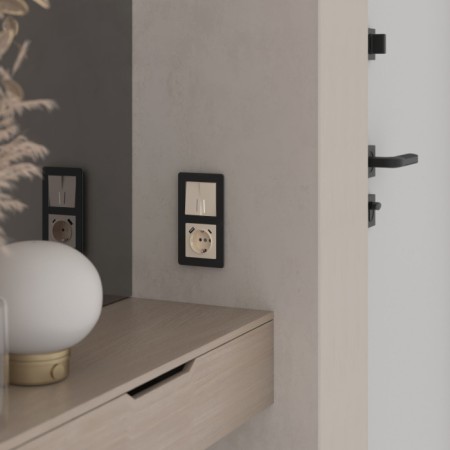 Выключатель Встраиваемые механизмы айвори акриловые W1120143