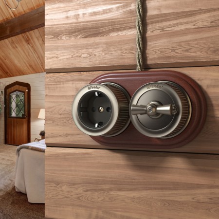 Переключатель Накладные ретро механизмы Ретро бронзовые W5712012