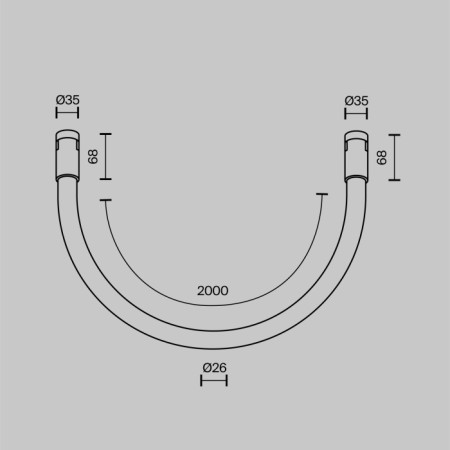 Трековый светильник Tau TR154-1-27W4K-PT