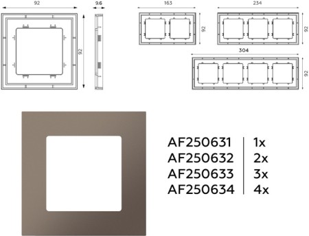 Рамка ALFA AF250631