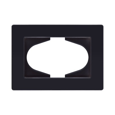 Рамка для двойной розетки, черный Kollinger Eleganz Acryl EA120BK