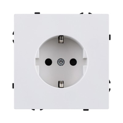 Розетка штепсельная SCHUKO 16A/250 В, белый глянцевый Kollinger Eclipse EC-014WG