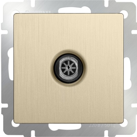 Розетка Встраиваемые механизмы шампань рифленый W1183010