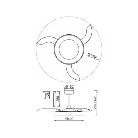 Подвесной светильник Mantra 9010