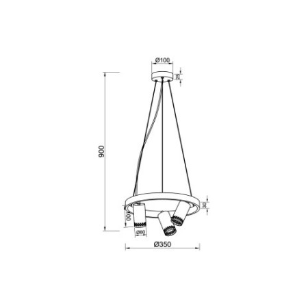 Подвесная люстра Vele Luce VL5784P03