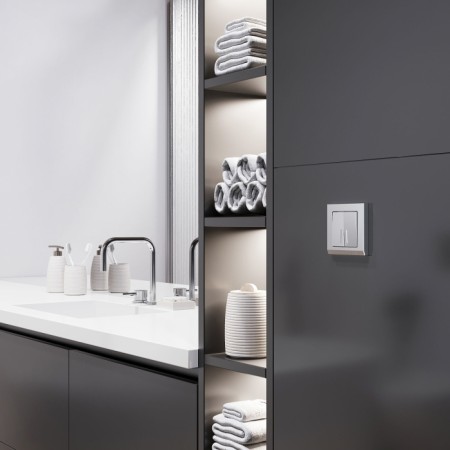 Рамка Stark серебряный матовый W0011865