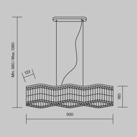 Подвесной светильник Dune DIA005PL-06G