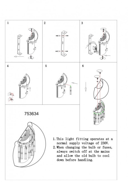 Бра Lightstar 753634