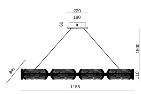 Подвесная люстра Fluorite FL1050-9P