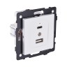Розетка USB A+C 20W, белый матовый Kollinger REA-037WM для Aspekt, Eleganz, Reflex