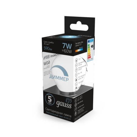 Светодиодная лампа Gauss 105102207-D