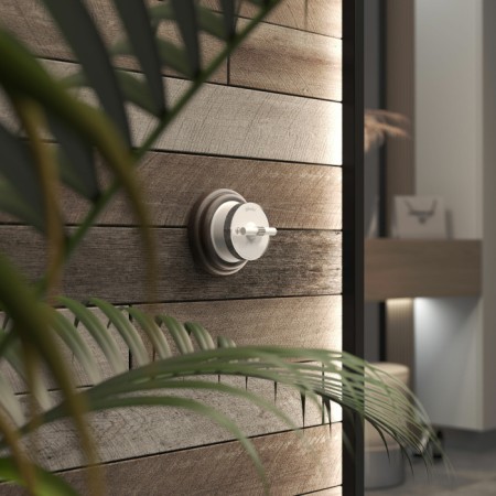 Переключатель Накладные механизмы Vintage белый матовый/хром W5812050