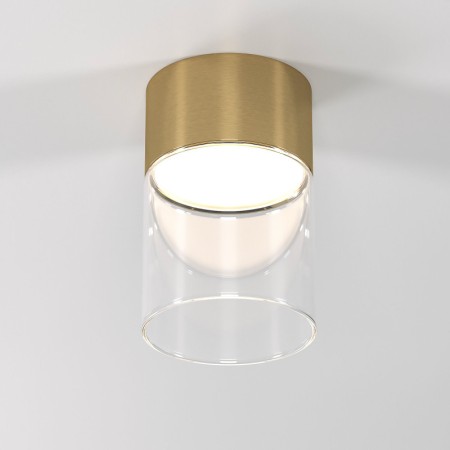 Накладной светильник Elektrostandard 25047/LED 10W 4000К латунь/прозрачный