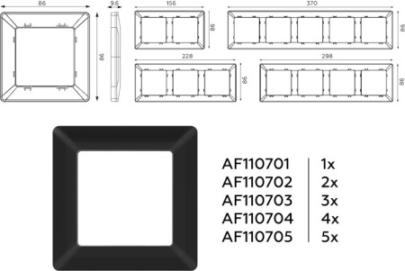 Рамка ALFA AF110704