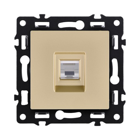 Розетка Ethernet RJ45 Cat.6, золотой Kollinger Asthetik AS-017GD