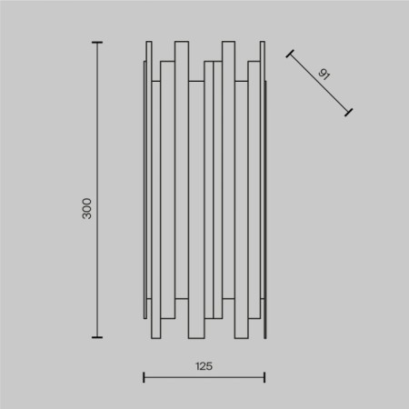 Настенный светильник Coliseo MOD136WL-01BS