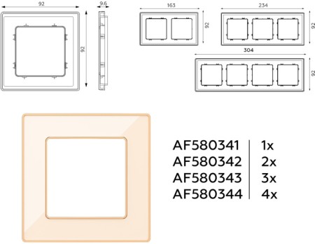 Рамка ALFA AF580344