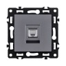 Розетка Ethernet RJ45 Cat.6, серый Kollinger Asthetik AS-017GY