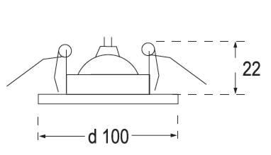 Точечный светильник Бронза IL.0019.0750