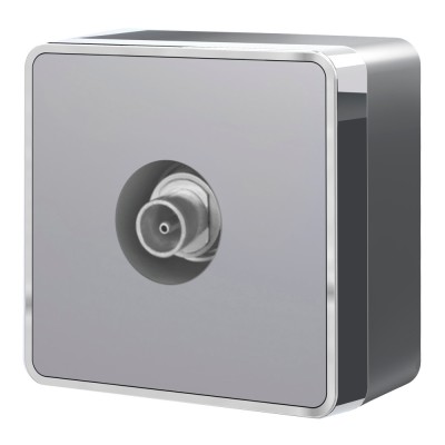 Розетка Накладные механизмы Gallant серебряные W5083006