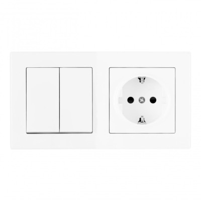 Розетка Arte Milano SET06-2-30-2-40-1 white