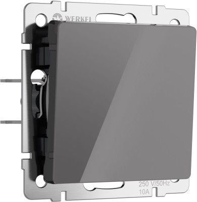 Выключатель Встраиваемые механизмы графит акриловые W1112044