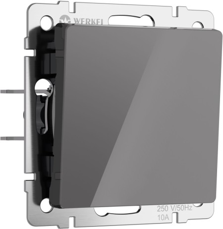 Выключатель Встраиваемые механизмы графит акриловые W1112044