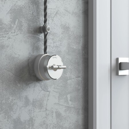 Переключатель Накладные механизмы Vintage серебро матовый/хром W5812054