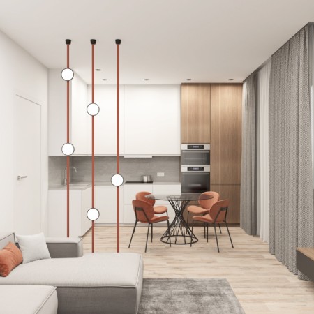 Светильник на шине Denkirs DK5566-BK