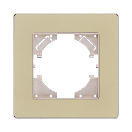 Рамка 1-постовая, золотой Kollinger Eleganz Acryl EA1GD