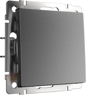 Выключатель Встраиваемые механизмы графит матовый W1112064