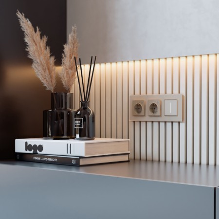 Диммер Встраиваемые механизмы шампань W3443111