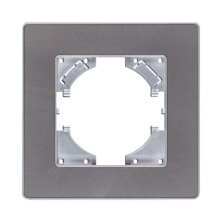 Рамка 1-постовая, серый Kollinger Eleganz Acryl EA1GY