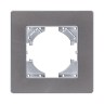 Рамка 1-постовая, серый Kollinger Eleganz Acryl EA1GY