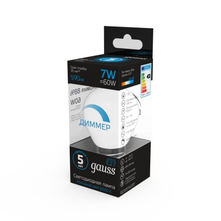 Светодиодная лампа Gauss 105102307-D