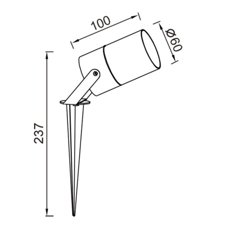 Грунтовый светильник Mantra 9288