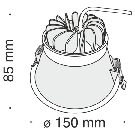 Встраиваемый светильник Maytoni Technical DL039-L15W3K