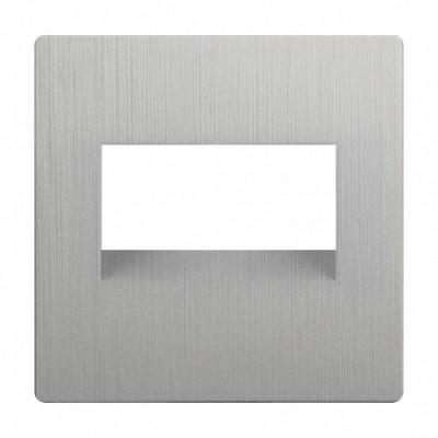 Клавиша/Накладка Werkel WL09-RJ45+RJ45-CP серебряный рифленый